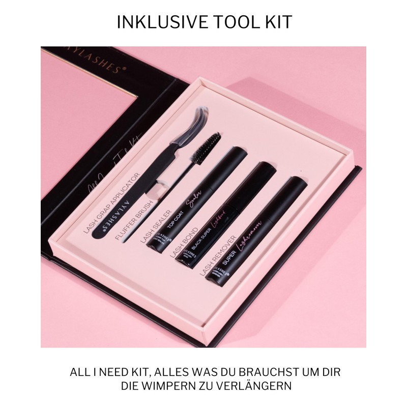 Aylashes Fake Lashes Starter Set, False Eyelashes, Natural, The Star