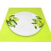 Hand Made Italian Ceramic Round Dinner Plate in Lemon Design