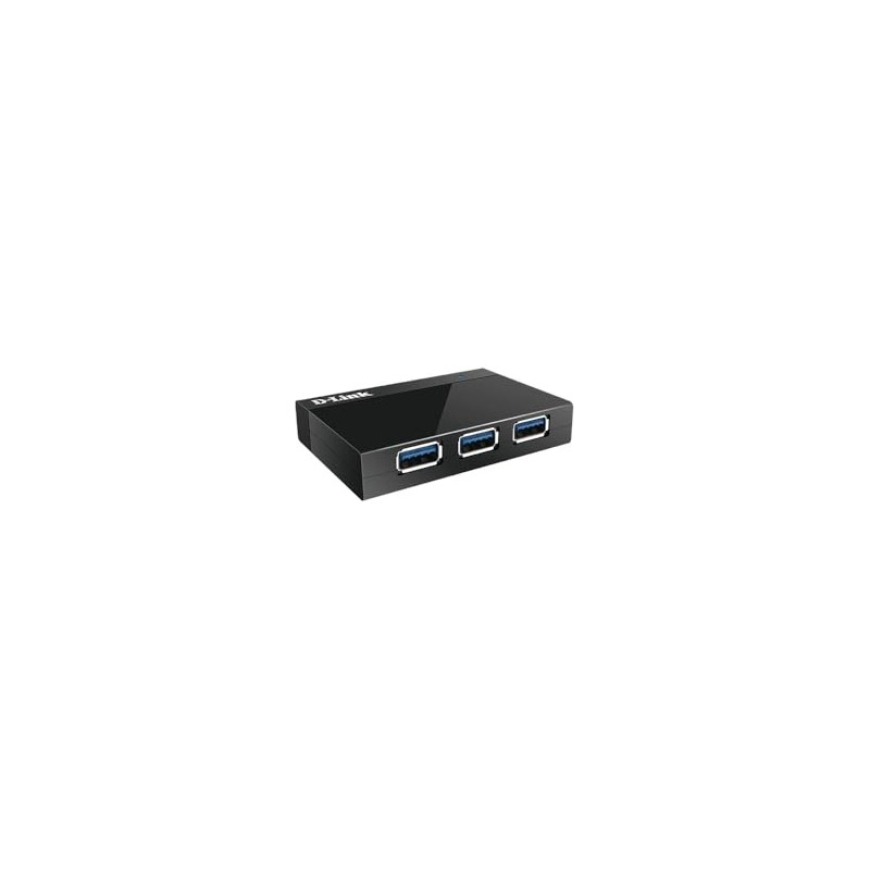 D-Link DUB-1340 USB 3.0 4 Ports USB Hub, Black