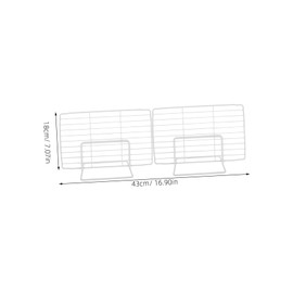 Alipis Freezer Separation Refrigerator Fridge Dividers Shelf Dividers for Closet Organization Adjustable Shelf Dividers Cabinets Dividers Drawers Separators Freezer Partition White Iron