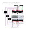 3 Phase 4 Wire Electronic Energy Meter 35mm DIN Rail