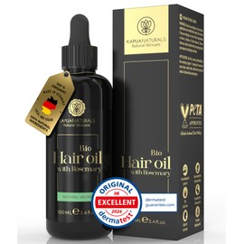 Rosemary Oil for hair growth • ORGANIC • 100ml BENEFIT PACK +HYALURONIC ACID • hair growth oil + BIOTIN - VEGAN & BIO - accelerates hair growth - scalp oil against hair loss - rosemary oil for hair