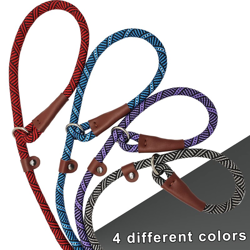SEPXUFORE 3FT Slip Lead Dog Leash, 1/2 inch Rope Dog