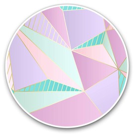 2 x 30cmVinyl Stickers - Girls Geetric Art Deco Pattern Decals for Car Van Luggage Scrap Book Fridge #21580