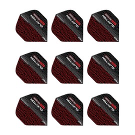 RED DRAGON Jonny Clayton Hardcore Premium Red & Black Dart Flights - 3 Sets Per Pack (9 Dart Flights in total)