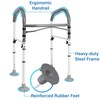 Vaunn Medical Deluxe Adjustable and Foldable Toilet Safety Frame, Bathroom