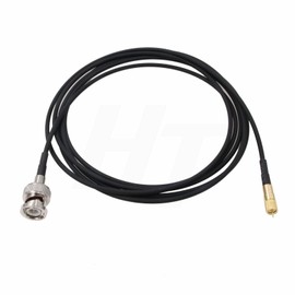 HangTon BNC to Microdot UNF 10-32 RF Coaxial Cable for GRAS Mic Vibration Test Sensor Accelerometer Converter Acoustic RG174 50 Ohm 1M