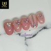 Graduation Party Handmade Nail Tips - Long Oval / 졸업파티