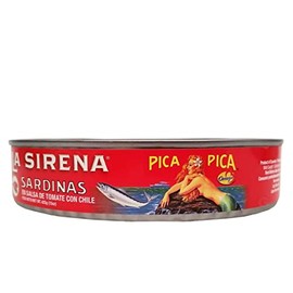 La Sirena Sardine Hot Tomate Sauce Oval 15 oz - Sardina Ovalada Picante (Pack of 3)