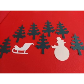 48 PAPER PUNCHED DIE CUT IMAGES BUYER CHOOSE ANY OF 100'S OR RECEIVE VARIETY PK