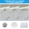 Lordear Shower Arm 6 Inch Chrome Ceiling Mount Shower Arm