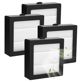 Smokeless Ashtray Replacement Filters 4Pack - HEPA & Carbon Layer for Smoke, Dust, Odor Elimination