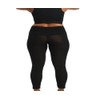 InstantFigure Power Plus Size Mesh Hi-Waist Leggings 180PL028C Black /
