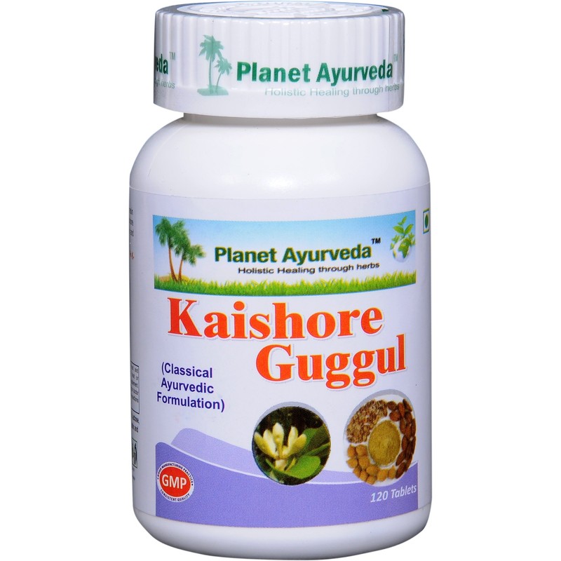 Kaishore Guggul - 2 Bottles - (Each Bottle: 120 Tablets