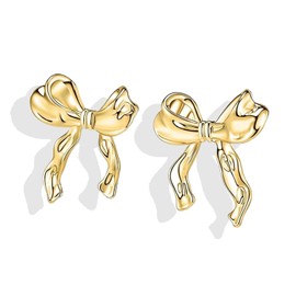 Bow Earrings for Women Rhinestone Bow Earrings Crystal Statement Dangle Earrings Bowknot Tassel Earrings for Girls