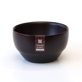 Kishu Lacquerware WR-470205 Kakuda Seibei Shoten Nano Coat Dishwasher Safe DS Soup Bowl S Dark Brown