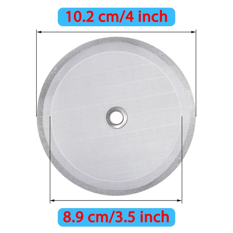 4 Pieces Attsky French Press Filter, 4 Inch Stainless Steel