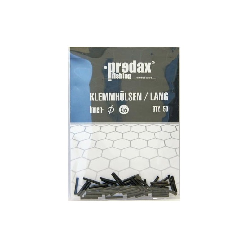Predax Clamping sleeves – 50 crimp sleeves for steel leaders,