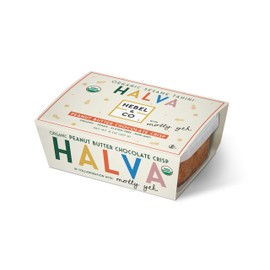 HEBEL & CO Peanut Butter Chocolate Crisp Halva - 8 oz | Certified USDA Organic, Gluten Free, Kosher & Vegan