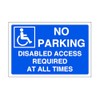 No parking disabled access required at all times - parking