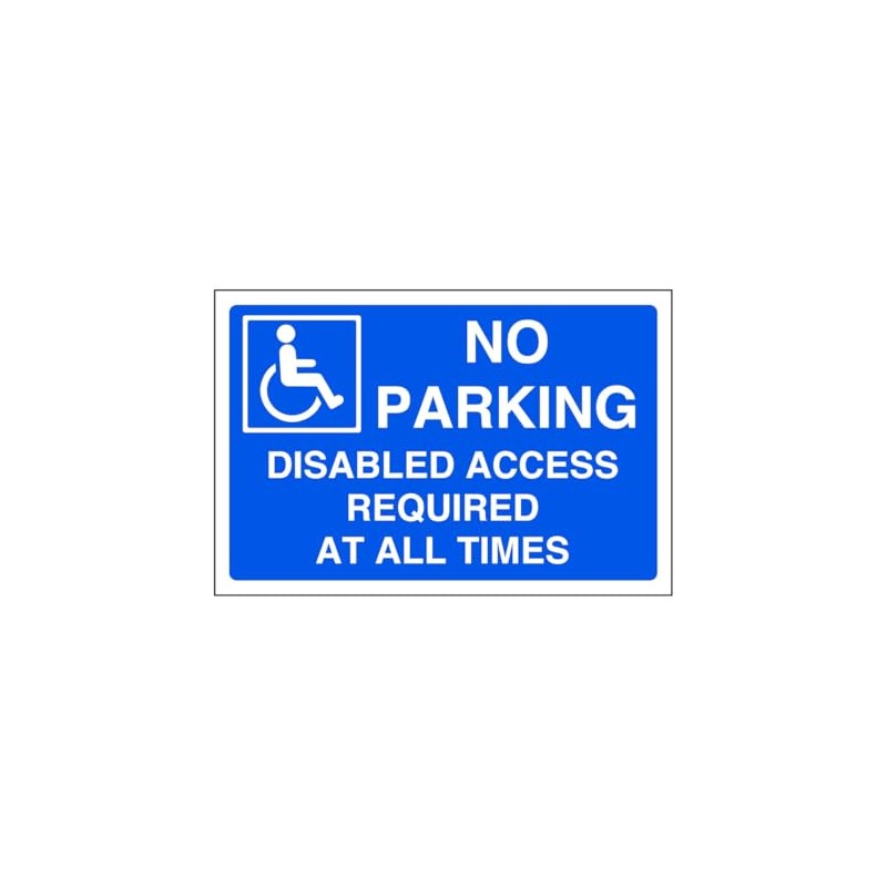 No parking disabled access required at all times - parking