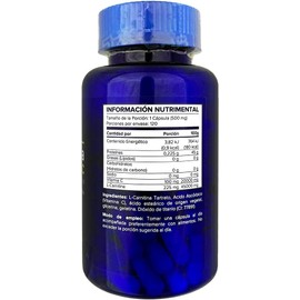 L-Carnitina + Vitamina C – 120 Cápsulas | Suplemento Alimenticio Termogénico para Energía y Pérdida de Peso | Sin Gluten | 5H8 Nutrition 