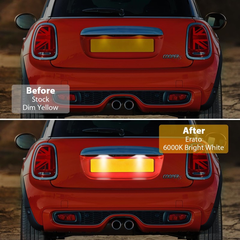 Erato LED License Plate Light Canbus Error Free for Mini