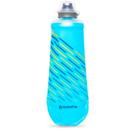 HydraPak Softflask 250ml - Collapsible Trail Running Vest Soft Nutrition Flask Bottle - (250 ml/8 oz) Blue