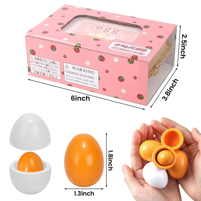HANSGO 6PCS Play Food Sets for Kids Kitchen,Play Kitchen Accessories