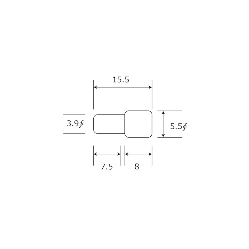 Waki Sangyo if-068 Insertion Dowels, Shelves, 4 Corners, Furniture, Pack
