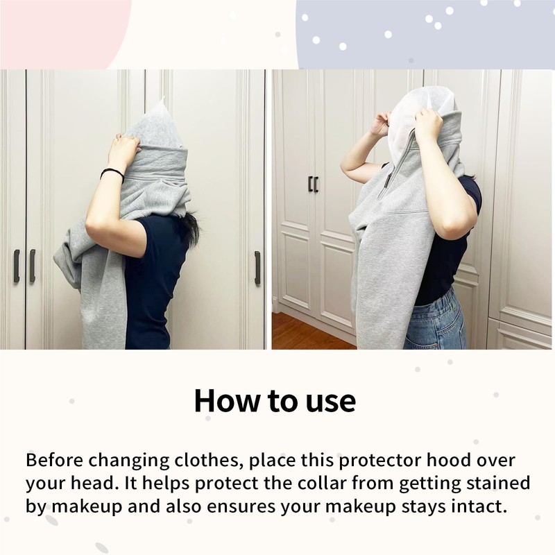 BQLYblink 20 Pieces Makeup Protective Caps, Disposable Makeup Face Cover