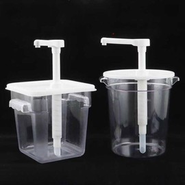 업소용 소스 펌프 디스펜서 카페 양념통 펌핑 펌프통 [[일반] 6리터/사각통 15ml] Commercial Sauce Pump Dispenser Cafe Condiment Pumping Pump [[Standard] 6 Liters/Square Container 15ml]