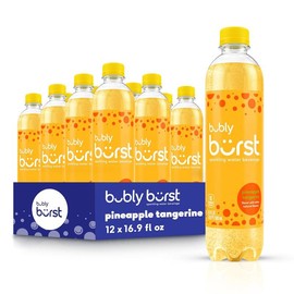 bubly burst, Pineapple Tangerine, 16.9 FL Oz Bottles (Pack of 12) - Size: 16.9 FL Oz (Pack of 12), Flavor Name: Peach Mango