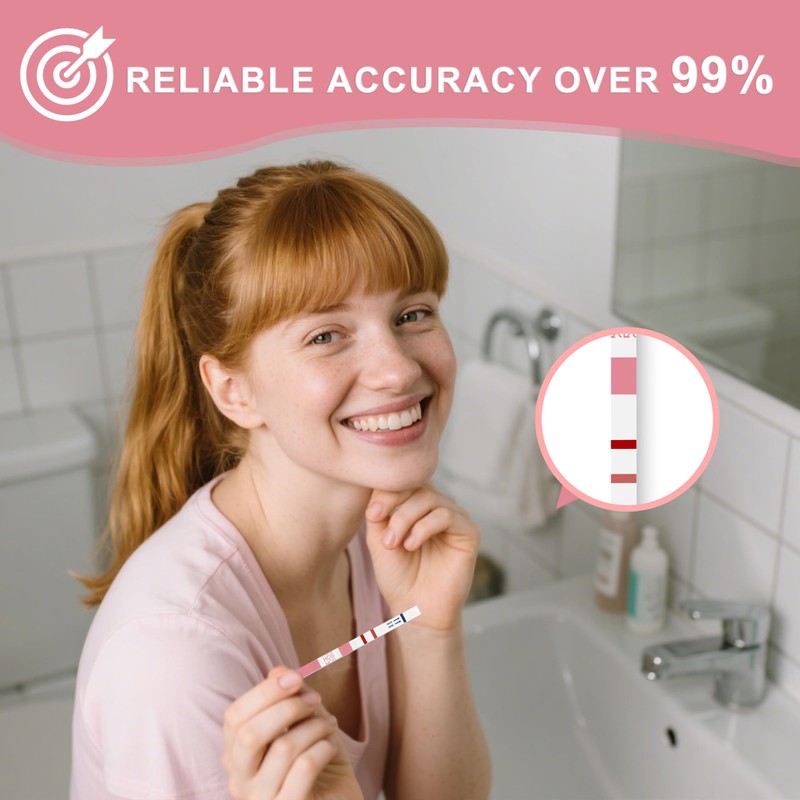 Pregnancy Test Strips with Urine Cups, hCG Detection Home Pregnancy
