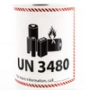 LabelValue UN 3480 Lithium Battery Handling Labels - 300 Adhesive Labels Per Roll