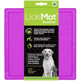 LICKIMAT Classic - Comedero Lento para Perros, tapete para lamer, Reduce el aburrimiento y la ansiedad, Ideal para golosinas, Yogur, Comida líquida y 