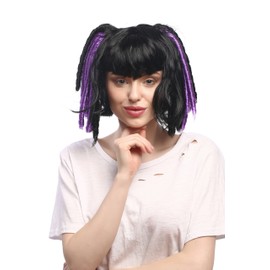 WIG ME UP - 3160-P103-P08A Women's Fancy Dress Cosplay Braids Lolita Anime Black Purple Strands Dreads