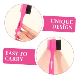 minkissy Elegant Portable Eyebrow Brush Set Brush Heads Brow Comb and Brush for Travel and Daily Use