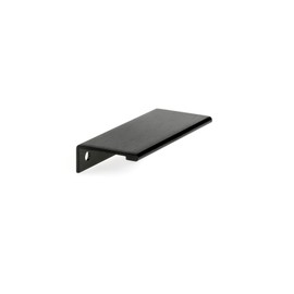 Richelieu Hardware - BP989880990 - Contemporary Aluminum Edge Pull - 9898 - 80 mm - Brushed Black Finish