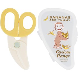 Skater BFC1-A Kitchen Scissors Baby Food Cutter Curious George 24