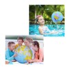 Inflatable Globe Beach Ball, Transparent, World Map with English Language,