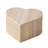36 Piece Small Wooden Box Unfinished Wooden Treasure Box with