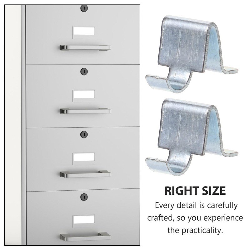 UPKOCH 10 Pack Cabinet Metal Shelf Clips, 9mm S-Hook, Heavy