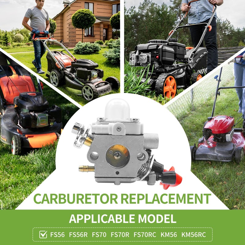 JingSney FS56RC C1M-S207A Carburetor Replace for Stihl FS56 FS56C FS56RC