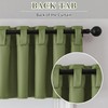 SeeGlee 2 Panels Sage Green Back Tab & Rod Pocket