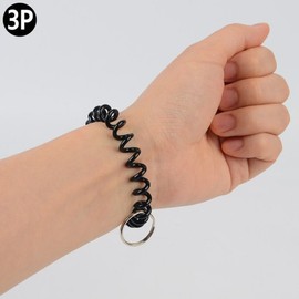 Color Spring Car Keychain 3EA Bathhouse Sauna Key / 컬러 스프링 자동차열쇠고리 3EA 목욕탕 사우나 열쇠