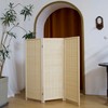 Pawlabay 3 Panel Short Panel Divider Screen,3.95 FT Tall Bamboo