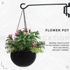 Meng Zhi AO16 Inch Black Swivel Plant Hangers Bracket Heavy