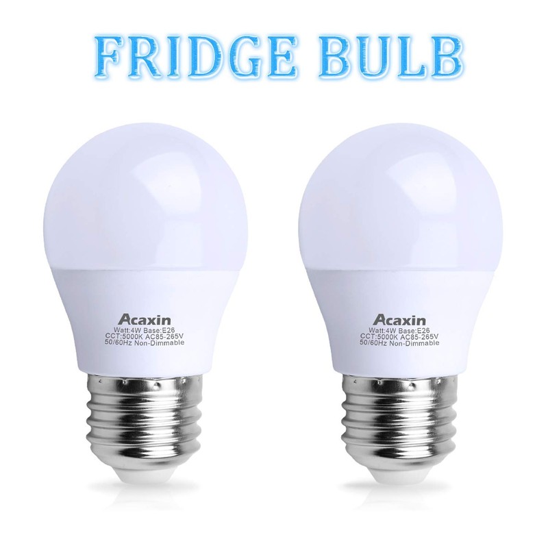 Acaxin LED Refrigerator Light Bulb 4W 40Watt Equivalent, Waterproof Fridge