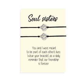 Soul sister bracelets for 2, Soul sister gift, Soul sister jewelry, Bff bracelet, Bracelet set, Friendship bracelet, Best friend matching bracelets Celtic knot